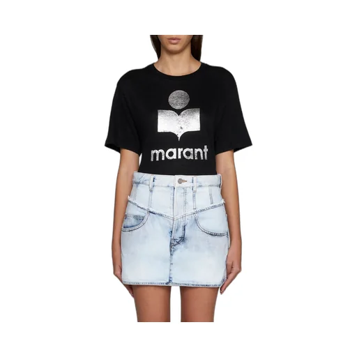 Narjis High Waist Denim Mini Skirt