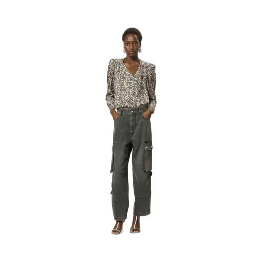 Lensy Long-Sleeved Floral-Printed Blouse