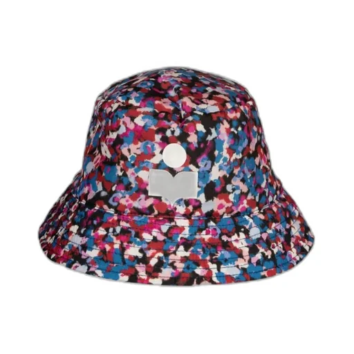 Allover Graphic Printed Drawstring Bucket Hat