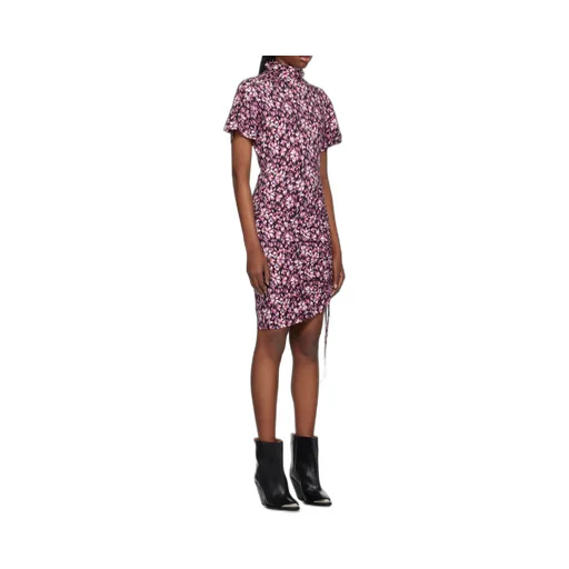 Printed Short-Sleeved Dress