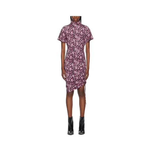 Printed Short-Sleeved Dress