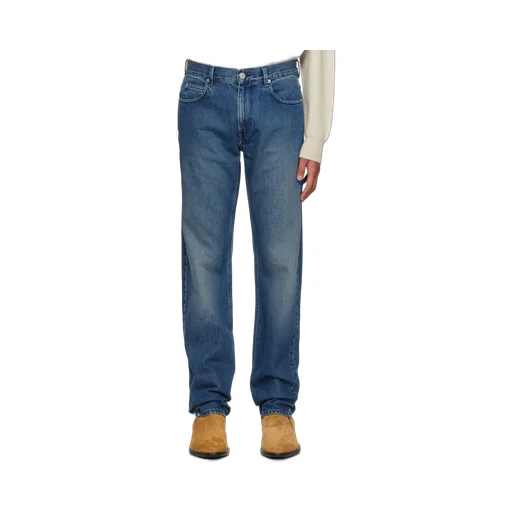 Logo-Patch Straight-Leg Jeans