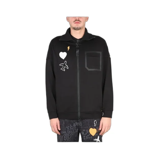 Patch Embellished Relaxed Fit Sweatshirt
