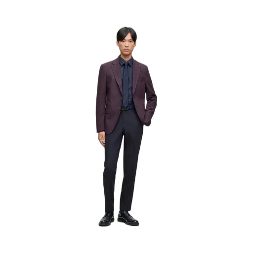 Mid-Rise Tapered Tailored Trousers