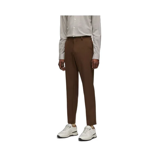 Stretch Fabric Unpleated Casual Pants