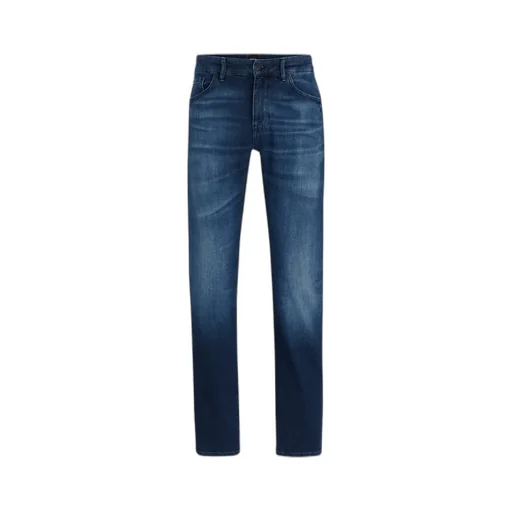 Logo-Patch Straight-Leg Jeans