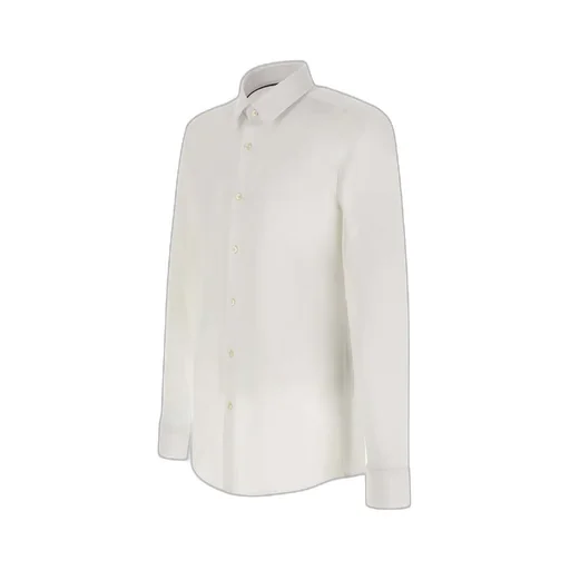 Curved Hem Button-Up Shirt