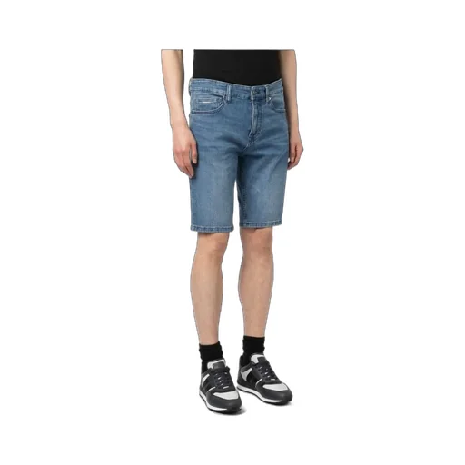 Straight-Leg Denim Shorts