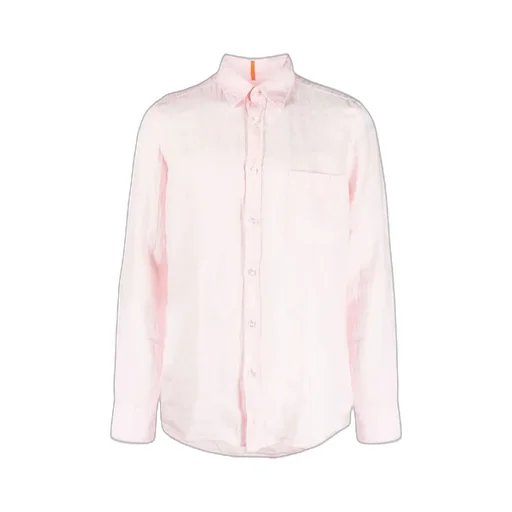 Button-Down Fastening Linen Shirt