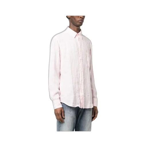 Button-Down Fastening Linen Shirt