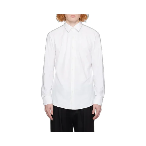 Curved Hem Button-Up Shirt