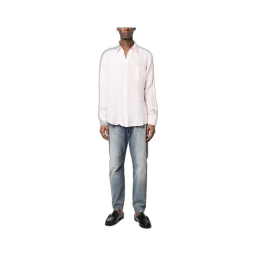 Button-Down Fastening Linen Shirt