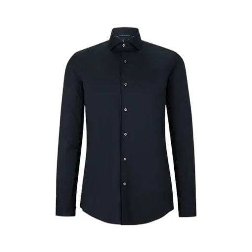 Spread-Collar Button-Up Shirt