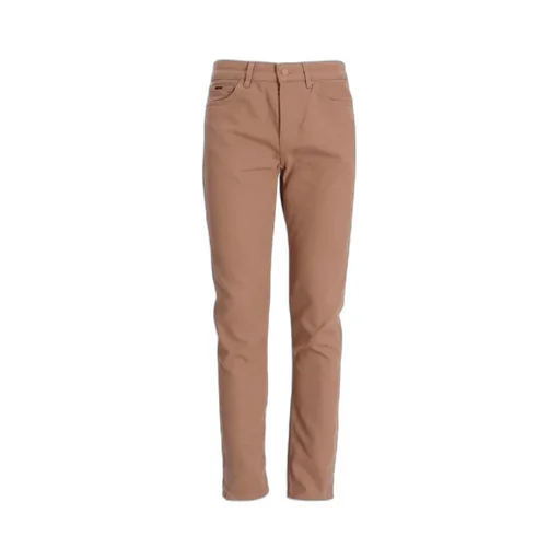 Cotton-Stretch Tapered-Leg Trousers