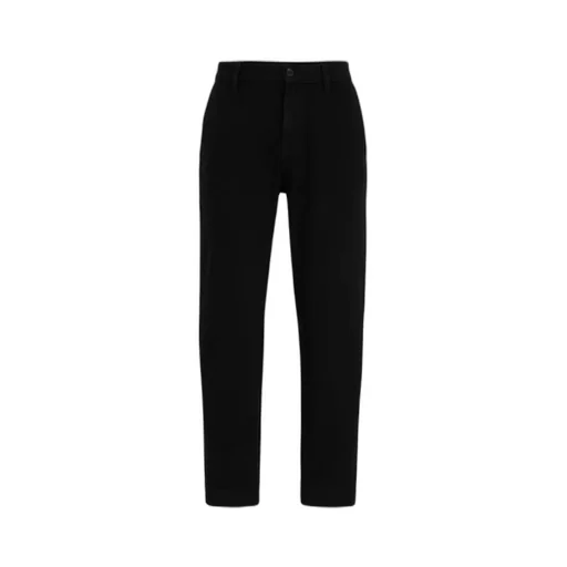 Straight-Leg Cotton Trousers