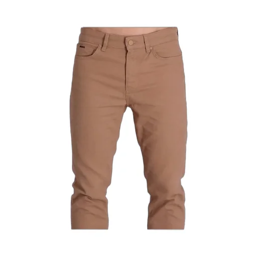 Cotton-Stretch Tapered-Leg Trousers