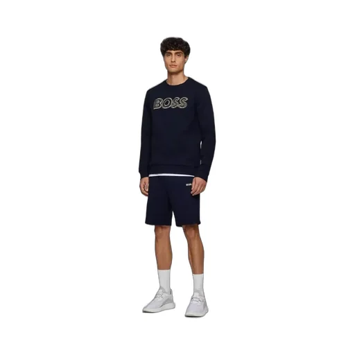 Layered Logo Embroidered Sweatshirt
