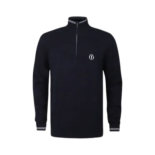 Half-Zip Long-Sleeved Sweatshirt