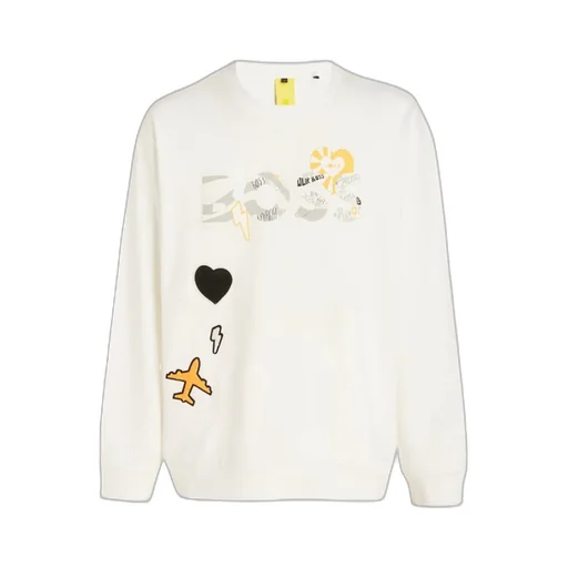 Patch Embellished Crewneck Sweatshirt
