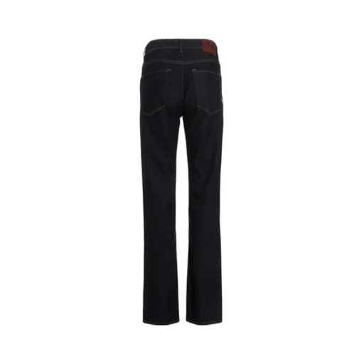 Mid-Rise Straight-Leg Jeans