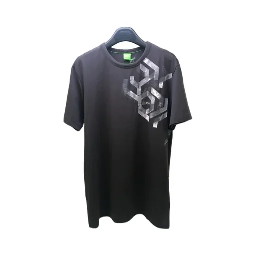 Open-Necked Black Shirt