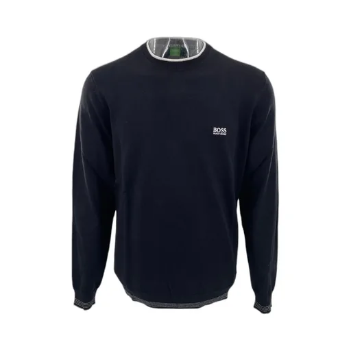 Round-Collar And Long-Sleeved Sweater