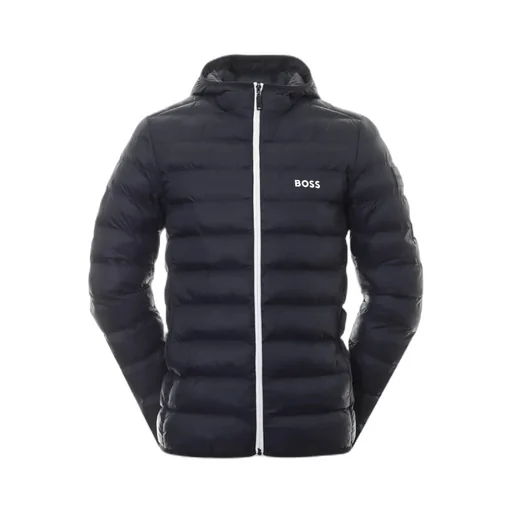 Logo-Print Padded-Design Jacket
