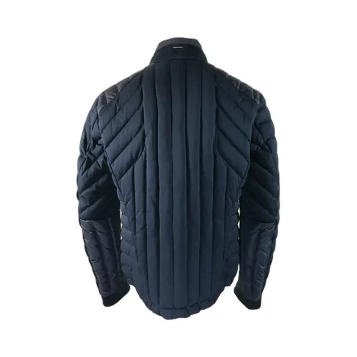 Quilted Down Jacket With Vertical Collar
