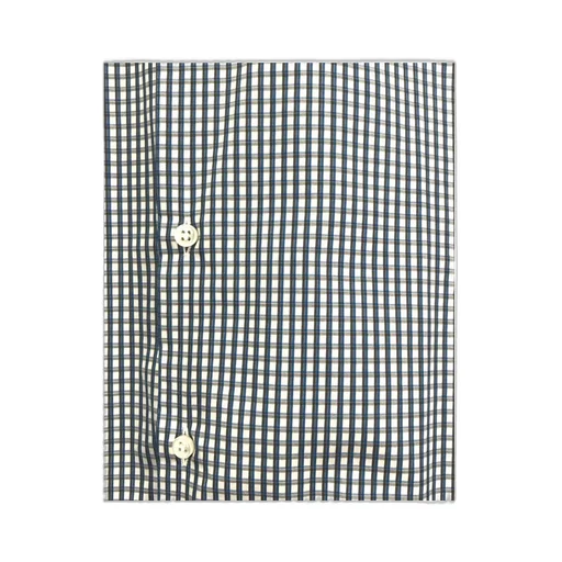 Long-Sleeved Small Plaid Shirt