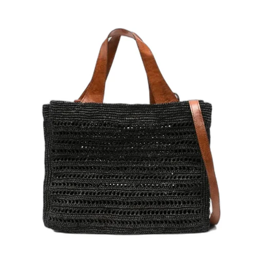 Nosy Straw Tote Bag