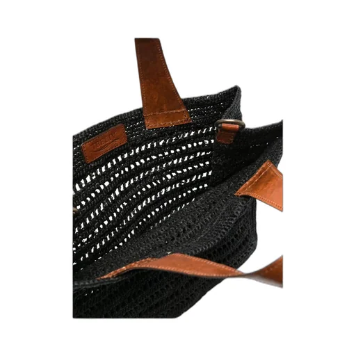 Nosy Straw Tote Bag
