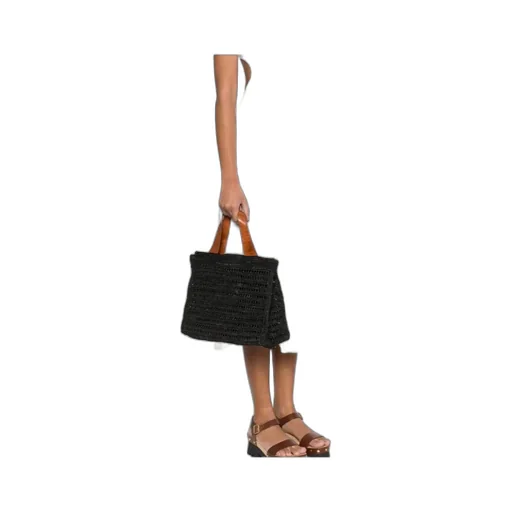 Nosy Straw Tote Bag