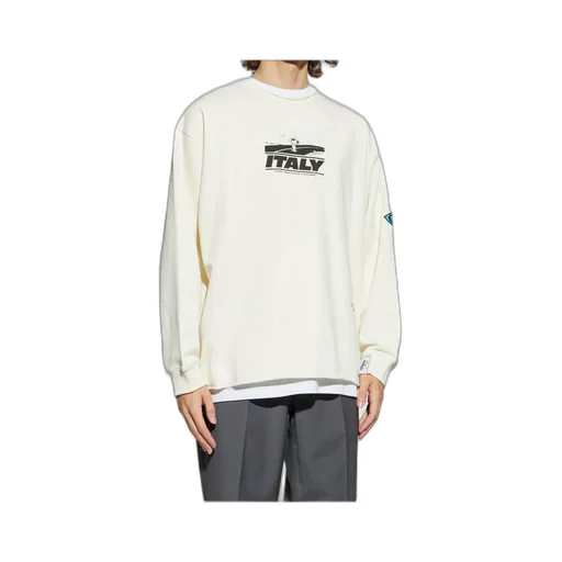 Crew Neck Printed Sweatshirt