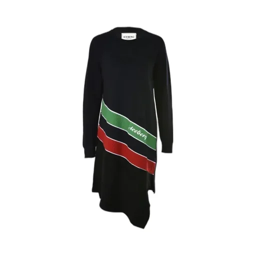 Asymmetrical Logo Dress
