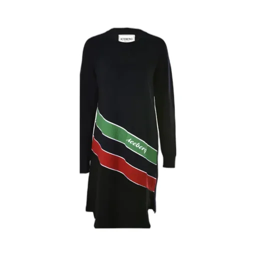 Asymmetrical Logo Dress