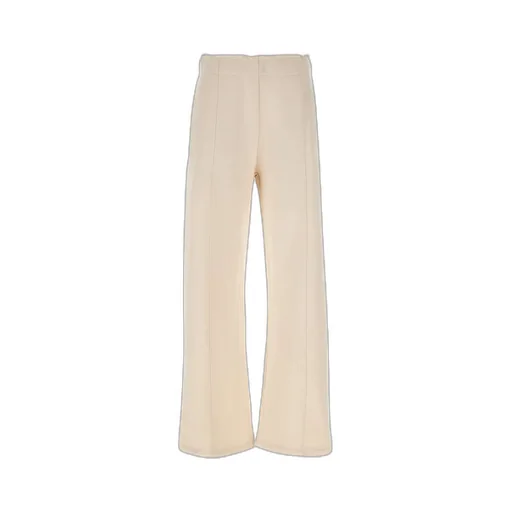 Elasticated Waistband Wide-Leg Trousers