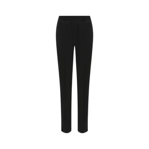 Elasticated Waistband Straight-Leg Trousers