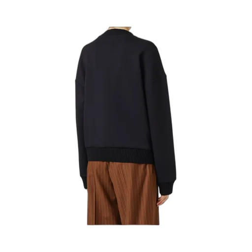 Logo Detailed V-Neck Sweatshirt
