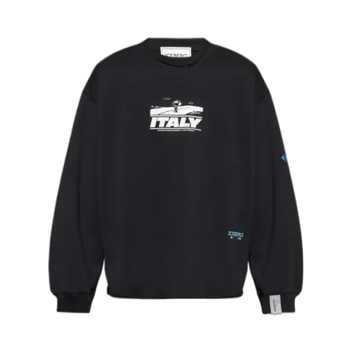Crew Neck Printed Sweatshirt