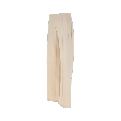 Elasticated Waistband Wide-Leg Trousers