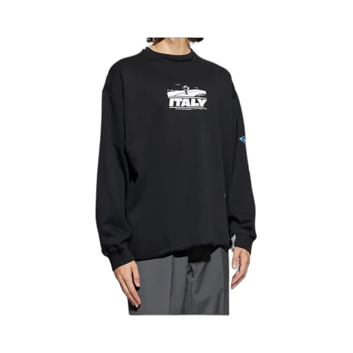 Crew Neck Printed Sweatshirt