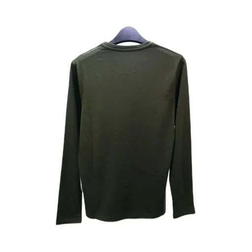 Round Collar And Long-Sleeved T-Shirt
