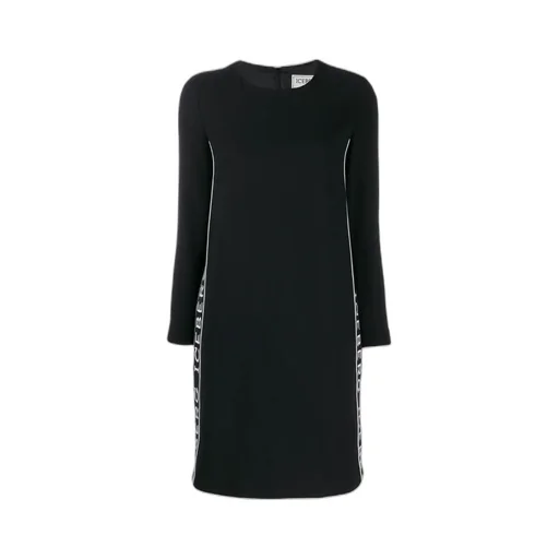 Logo Ribbon Medium-Length Dress