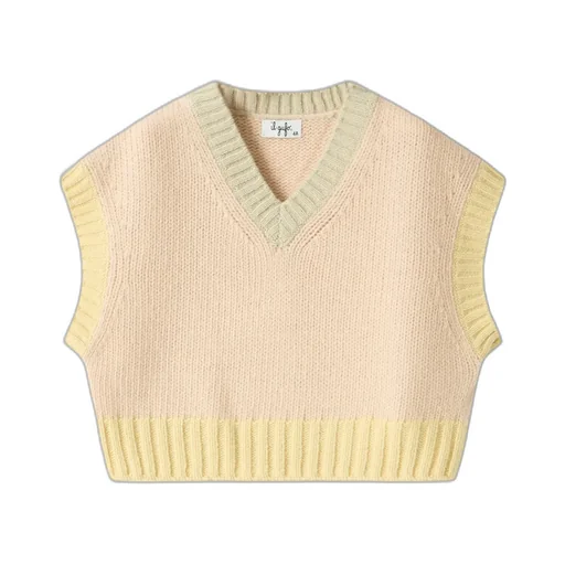 V-Neck Ribbed Top