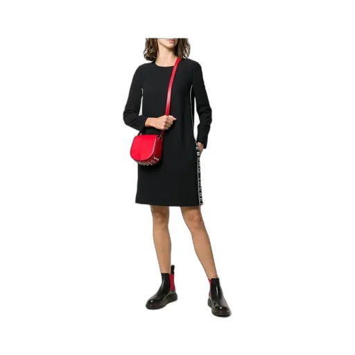 Logo Ribbon Medium-Length Dress