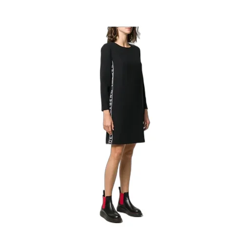 Logo Ribbon Medium-Length Dress
