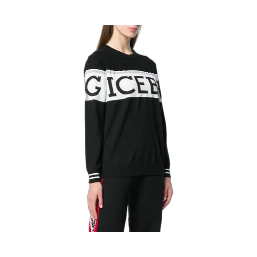 Knit Logo Print Jumper