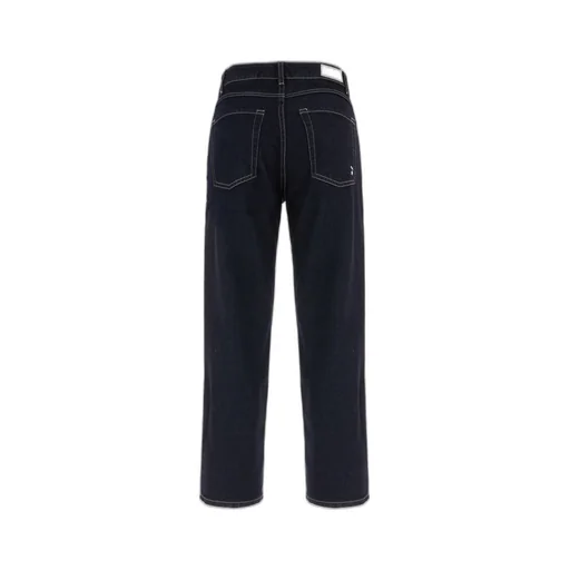 Belt-Lined Denim Trousers