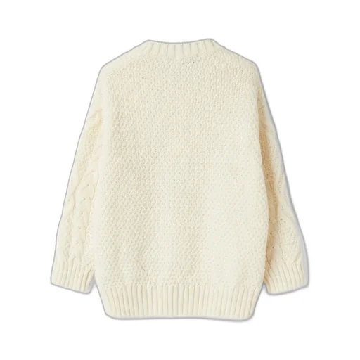 Cable-Knit Crewneck Jumper