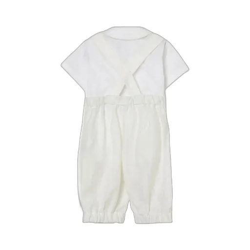 Rounded-Collar Trousers Set